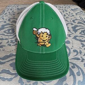 Da Beers Beer Parody Hat Pacific Headwear 404M FlexFit L/XL Green White